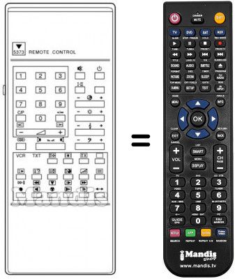 Télécommande équivalente RC-5373