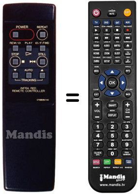 T&eacute;l&eacute;commande &eacute;quivalente RC-60