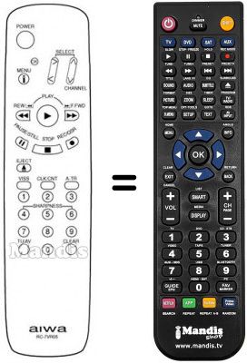 Télécommande équivalente RC-7VR05