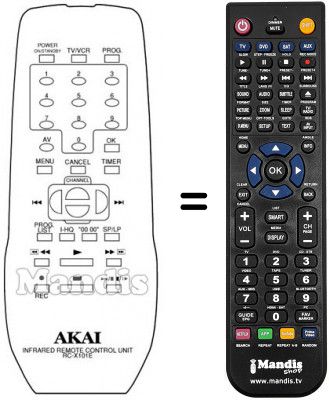 T&eacute;l&eacute;commande &eacute;quivalente RC-X101E