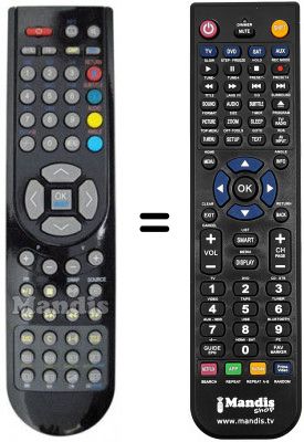 T&eacute;l&eacute;commande &eacute;quivalente RC 1166