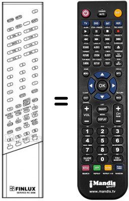 Télécommande équivalente RC 3008