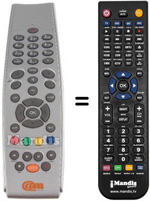 T&eacute;l&eacute;commande &eacute;quivalente ACCESS MEDIA STB L 3014