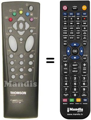 Télécommande équivalente RCT 100