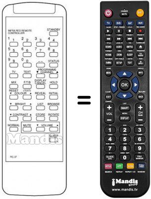 Télécommande équivalente RC-37