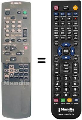 T&eacute;l&eacute;commande &eacute;quivalente RC-6VR08