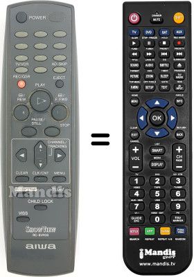 T&eacute;l&eacute;commande &eacute;quivalente RC-8VR09