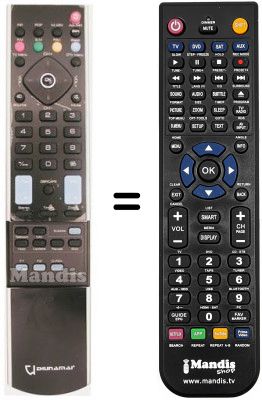 Télécommande équivalente DIUNAMAI NEW BIOS 37'