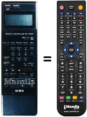 T&eacute;l&eacute;commande &eacute;quivalente RC-TF80P