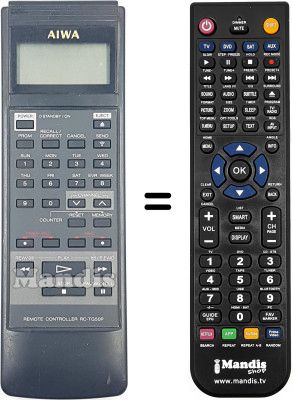 T&eacute;l&eacute;commande &eacute;quivalente RC-TG50P