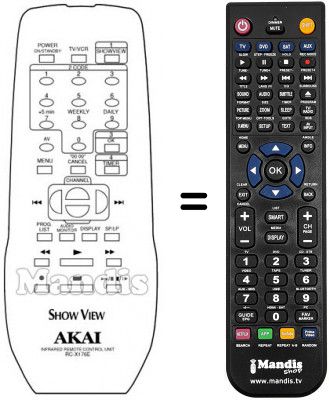 T&eacute;l&eacute;commande &eacute;quivalente RC-X176E