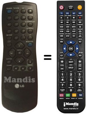 Télécommande équivalente 3139 228 87561