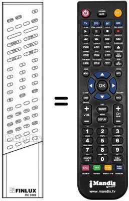 Télécommande équivalente RC 3002