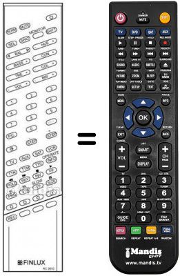 Télécommande équivalente RC 3010