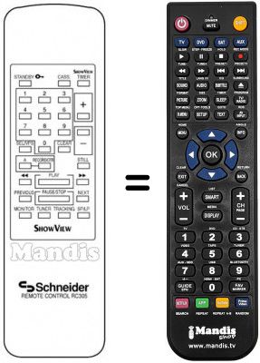 Télécommande équivalente RC 305