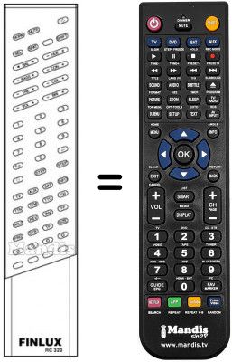 Télécommande équivalente RC 323