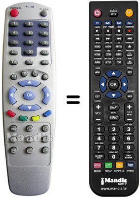 Télécommande équivalente RC 5R