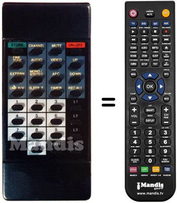 T&eacute;l&eacute;commande &eacute;quivalente RC 7010