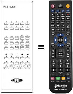 T&eacute;l&eacute;commande &eacute;quivalente RCS 9082.1