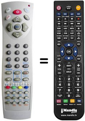 T&eacute;l&eacute;commande &eacute;quivalente Amstrad 32 RF DVD 16:9