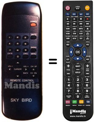 T&eacute;l&eacute;commande &eacute;quivalente REMOTE CONTROL