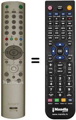 Télécommande équivalente Sony KLV-17 HR2