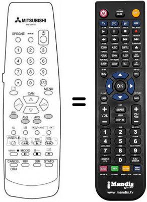 Télécommande équivalente RM 05409 Télécommande équivalente RM 05409