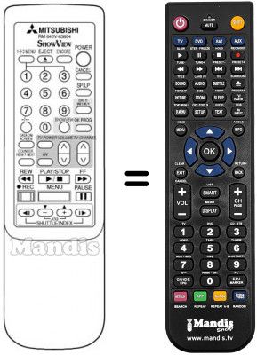Télécommande équivalente RM 640V-63804 Télécommande équivalente RM 640V-63804