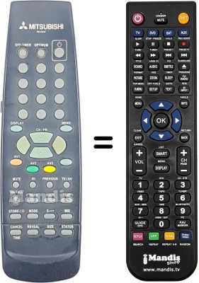 Télécommande équivalente RM 05407 Télécommande équivalente RM 05407