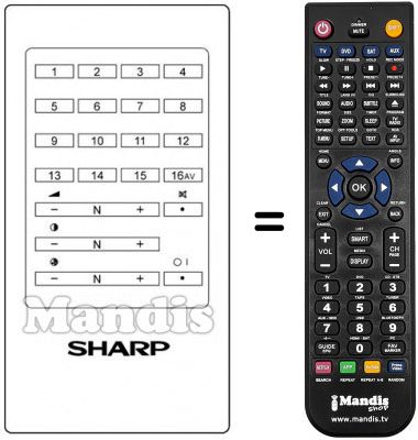 Télécommande équivalente RRMCG 0251 CESA