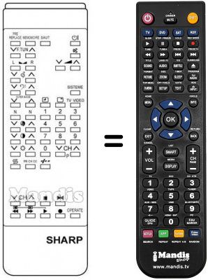Télécommande équivalente RRMCG 0582