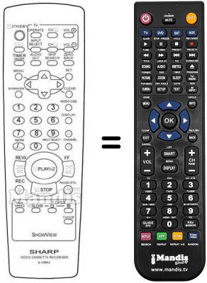 Télécommande équivalente RRMCG 1255 AJ