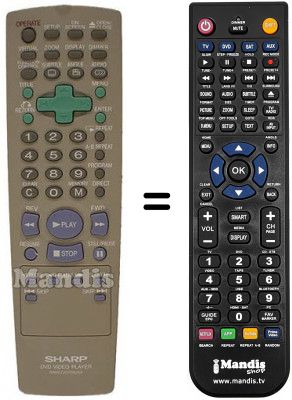 Télécommande équivalente RRMCG 1270 AJSA