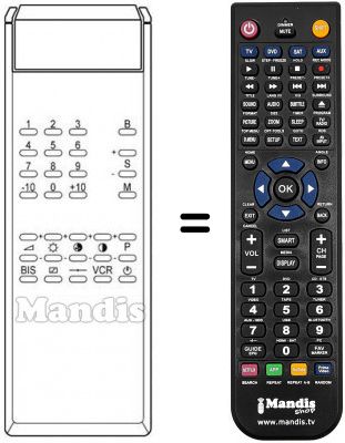 T&eacute;l&eacute;commande &eacute;quivalente S 72 MD