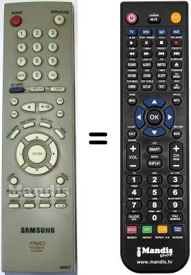 Télécommande équivalente 00092 T