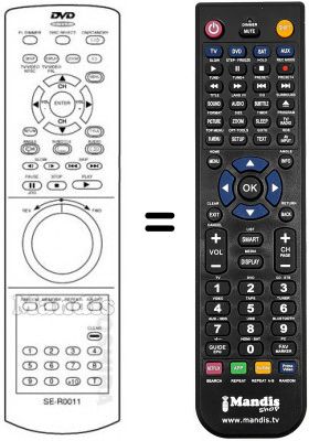 T&eacute;l&eacute;commande &eacute;quivalente SE-R0011