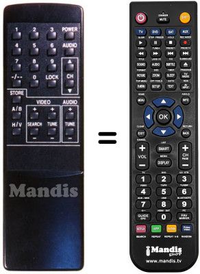 Télécommande équivalente SR 022