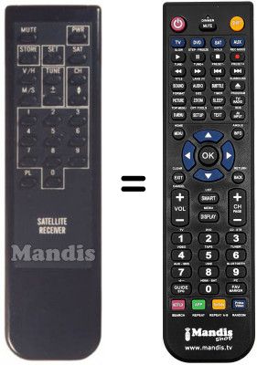 T&eacute;l&eacute;commande &eacute;quivalente SUNSTAR SR 1000