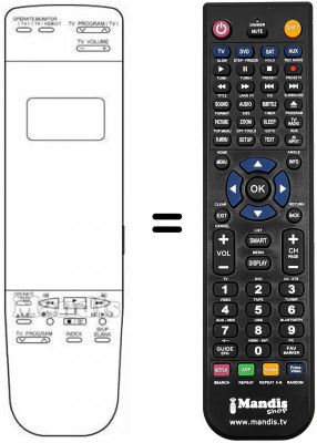 Télécommande équivalente STERN SV 76