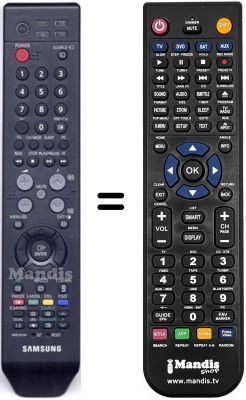 T&eacute;l&eacute;commande &eacute;quivalente BN59-00539A