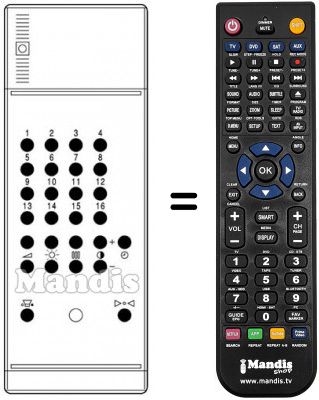 T&eacute;l&eacute;commande &eacute;quivalente T 528 A