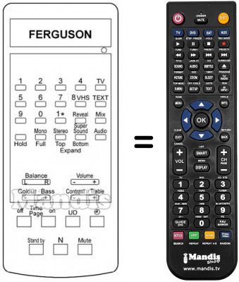 T&eacute;l&eacute;commande &eacute;quivalente T 738