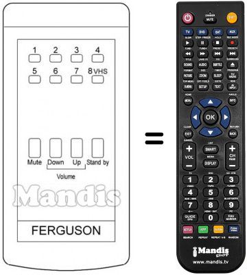 Télécommande équivalente T 750 Télécommande équivalente T 750