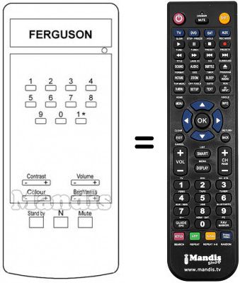 Télécommande équivalente T 737 Télécommande équivalente T 737