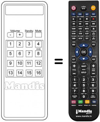 Télécommande équivalente T 770