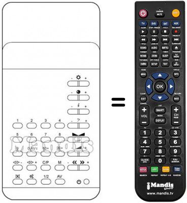 T&eacute;l&eacute;commande &eacute;quivalente TC 104