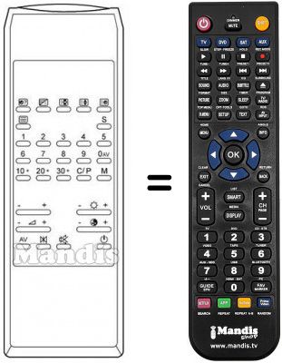 T&eacute;l&eacute;commande &eacute;quivalente TC 240