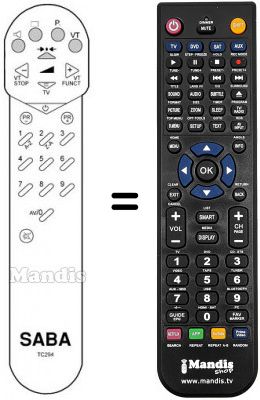 Télécommande équivalente TC 294