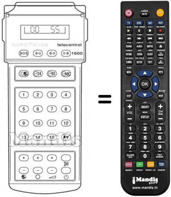 Télécommande équivalente 583.275 Télécommande équivalente 583.275