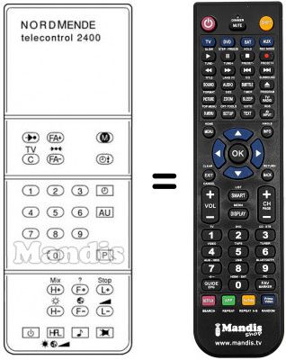 Télécommande équivalente 583.400 Télécommande équivalente 583.400